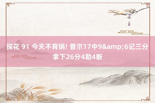 探花 91 今天不背锅! 普尔17中9&6记三分拿下26分4助4断