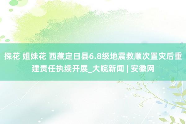 探花 姐妹花 西藏定日县6.8级地震救顺次置灾后重建责任执续开展_大皖新闻 | 安徽网