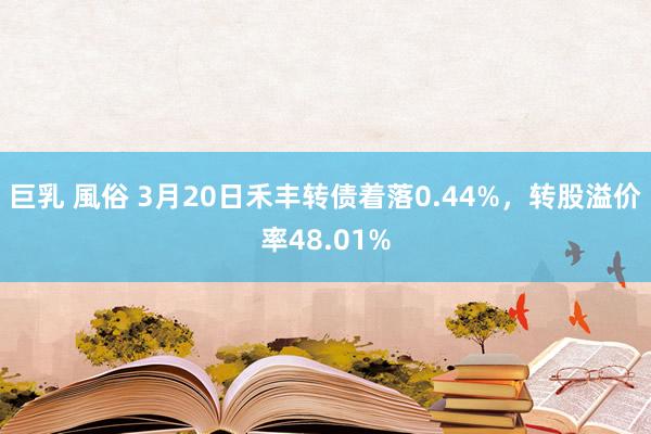 巨乳 風俗 3月20日禾丰转债着落0.44%，转股溢价率48.01%