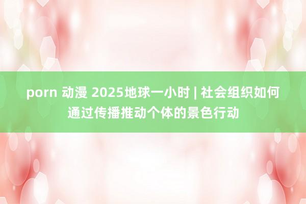 porn 动漫 2025地球一小时 | 社会组织如何通过传播推动个体的景色行动