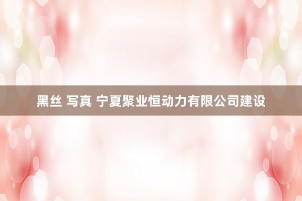 黑丝 写真 宁夏聚业恒动力有限公司建设