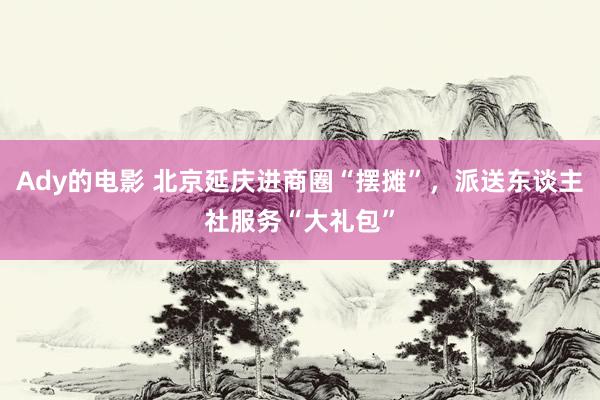 Ady的电影 北京延庆进商圈“摆摊”，派送东谈主社服务“大礼包”