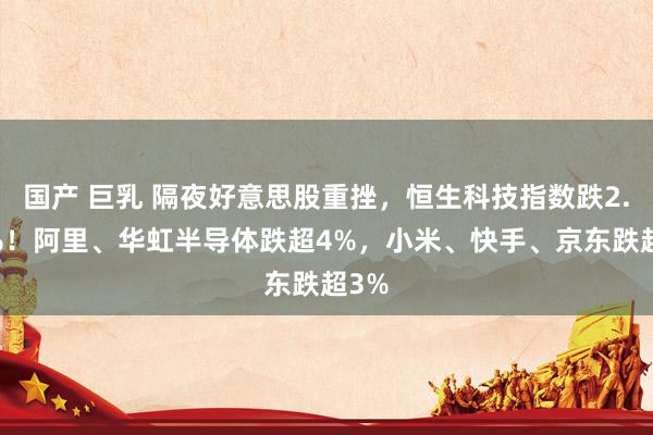 国产 巨乳 隔夜好意思股重挫，恒生科技指数跌2.66%！阿里、华虹半导体跌超4%，小米、快手、京东跌超3%