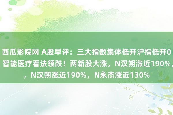 西瓜影院网 A股早评：三大指数集体低开沪指低开0.91%，工程机械、智能医疗看法领跌！两新股大涨，N汉朔涨近190%，N永杰涨近130%