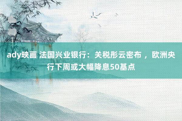 ady映画 法国兴业银行：关税彤云密布 ，欧洲央行下周或大幅降息50基点