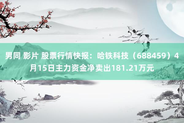 男同 影片 股票行情快报：哈铁科技（688459）4月15日主力资金净卖出181.21万元