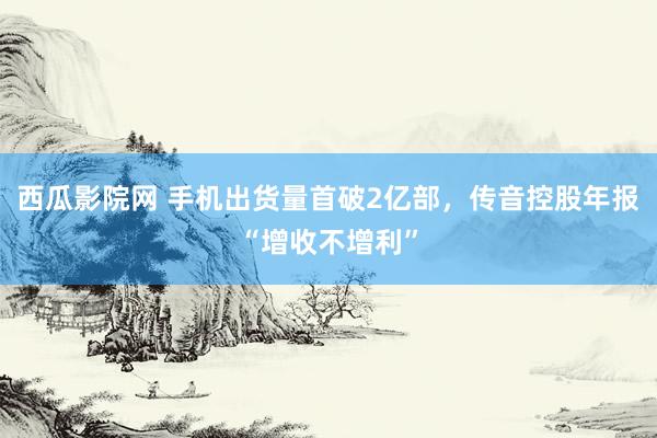 西瓜影院网 手机出货量首破2亿部，传音控股年报“增收不增利”